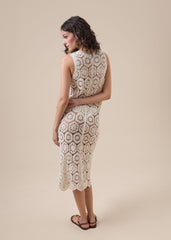 Crocheted Maxi Gilet
