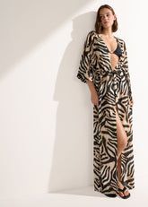 Zebra Print Kimono
