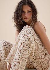 Crocheted Maxi Gilet