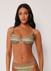 Balconette Swimsuit Top Elegant Ethnic