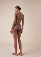 Balconette Swimsuit Top Bandana Patch