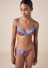 Balconette Swimsuit Top Bandana Patch