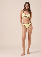 Bicolor Piping Tank Bikini Top