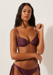 Padded Push-Up Swimsuit Top Golden Glow