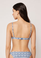 Padded Push-Up Swimsuit Top Water Reflection