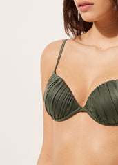 Push Up Swimsuit Shiny Satin