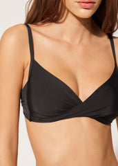 Graduated Padded Criss-Cross Triangle Swimsuit Top Indonesia
