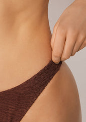 Brazilian Swimsuit Bottoms Crinkle Waves