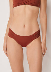 Premium Fit Draped Brazilian Swimsuit Bottom