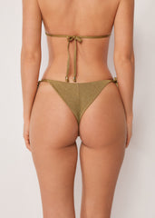 Laced Brazilian Swimsuit Bottom Sophisticated Shine