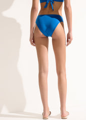 Shiny Satin High Rise Swimsuit Bottom