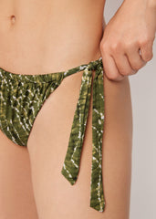 Tied Swimsuit Bottom Natural Tie-Dye