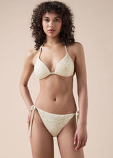String Swimsuit Bottom Sequin Net