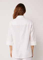 Loose Fit Blazer with Linen