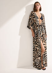 Zebra Print Kimono