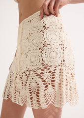 Crochet Mini Skirt