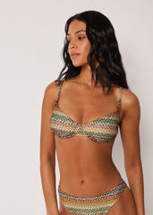 Balconette Swimsuit Top Elegant Ethnic