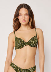 Balconette Swimsuit Top Natural Tie-Dye