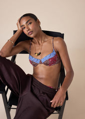 Balconette Swimsuit Top Bandana Patch