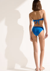 Shiny Satin Bandeau Bikini Top