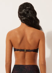 Bandeau Bikini Top Dark Animalier