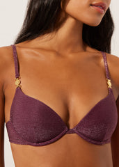 Padded Push-Up Swimsuit Top Golden Glow