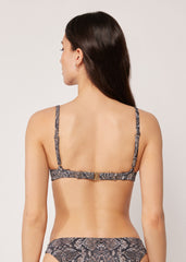 Push Up Swimsuit Top Classic Snake
