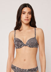 Push Up Swimsuit Top Classic Snake