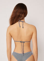 Triangle Swimsuit Top Metallic Glow