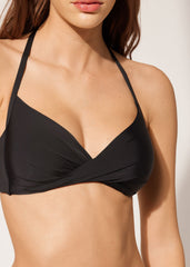 Graduated Padded Criss-Cross Triangle Swimsuit Top Indonesia