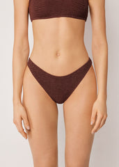 Brazilian Swimsuit Bottoms Crinkle Waves