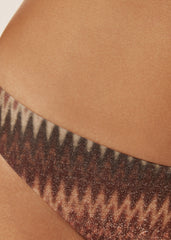 Golden Chevron Swimsuit Bottoms