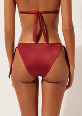 Shiny Satin Bikini Briefs with Side Ties