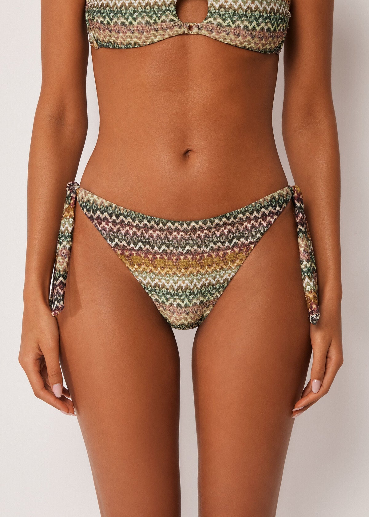 Tied Swimsuit Bottom Elegant Ethnic