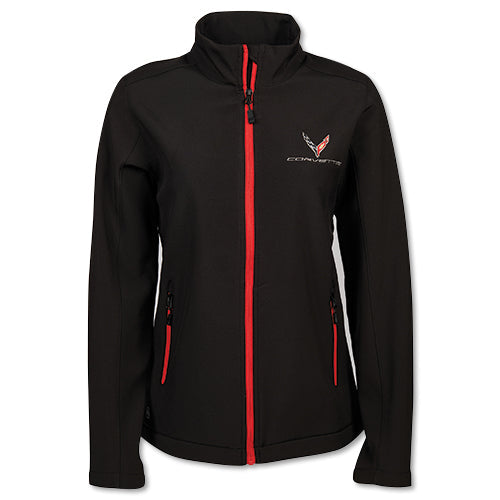 corvette-ladies-c8-matrix-soft-shell-jacket